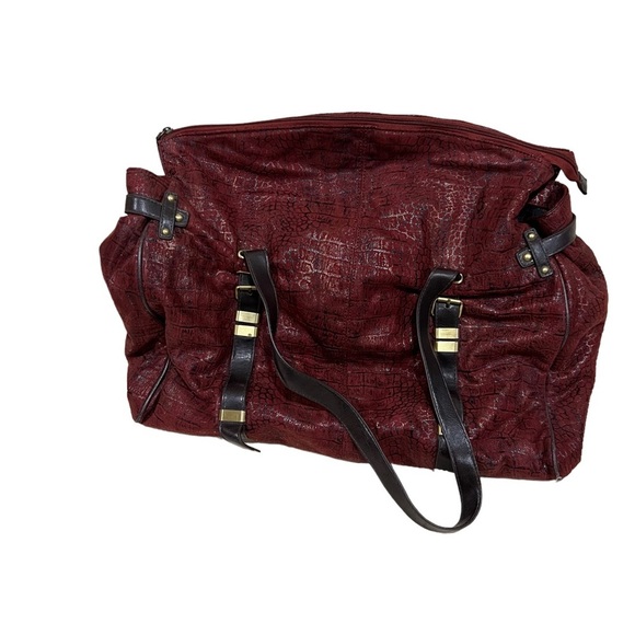𝅺WEEKENDER bag - burgundy faux suede / amazing used condition - Picture 1 of 7